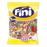 Fini Little Mix Goma Pica, Golosinas Pica Pica, Ositos Gominola, Huevos Chuches, Mezcla de Frutas, 1 Kg
