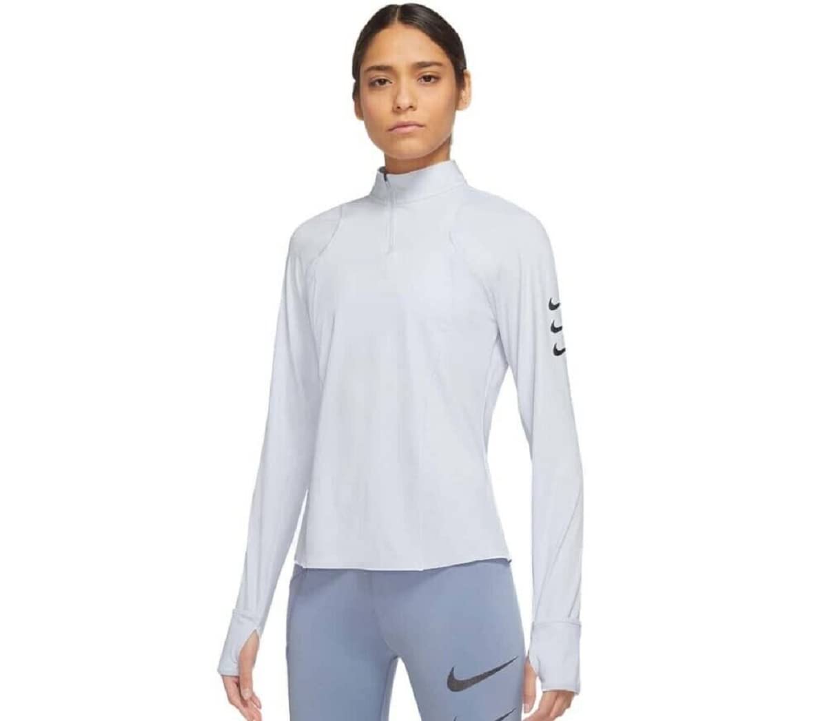 Nike Women's Purple Dri-Fit Trail Running Adv Run Division Light Blue Size Medium
