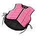 Gsycle Mini Equestrian Vest, Pink Foam Padded Safety Horse Riding Protective Nylon Equestrian Gear Body Protector for Spring Summer Autumn Winter (S)