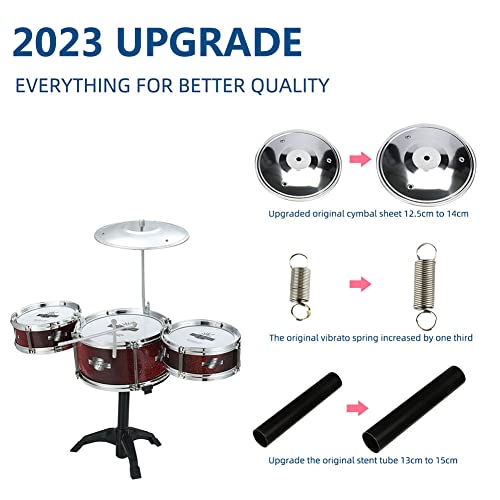 Chilartalent Kids Drum Set Plastic Toy Drum Set For Kids 1 - 5 Years Old Boys Girls Musical Instruments Playing Beats Toys Ideal Gift Toy For Toddlers #TOP4