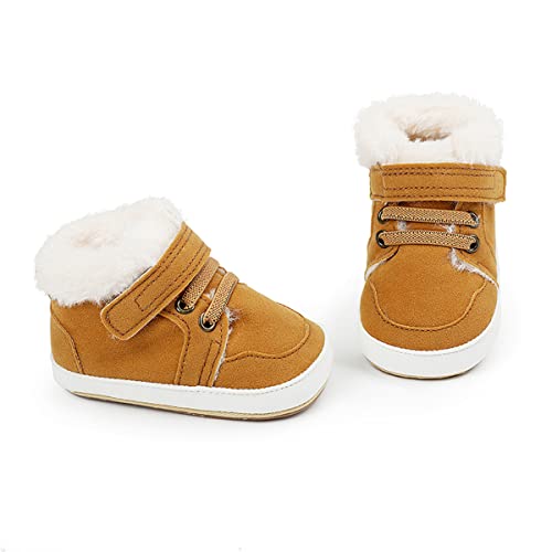 Image of HsdsBebe Baby Boys Girls Pu Leather Hard Bottom Walking Sneakers Toddler Rubber Sole First Walkers Infant Cartoon Slippers Crib Shoes
