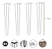 4er Set Tischbeine aus Metall - hairpin legs perfekt geeignet für Esstisch, Couchtisch, Schreibtisch & mehr (71 cm, Weiß)