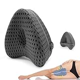足枕 膝枕 就寝用 股関節痛と坐骨神経痛 膝クッション をらげするスムーズスパイン矯正枕 質の高い睡眠 低反発膝枕 横向き膝枕寝用 補助枕 カバー洗濯可能