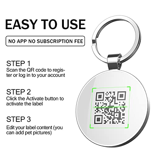 Médaille pour chien à code QR et étiquette d'identification chat personnalisable - 2