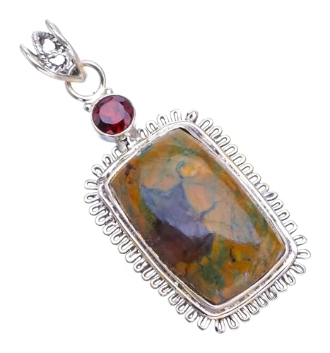 Pendentif Ocean Jasper en argent massif pour sublimer vos tenues d'été