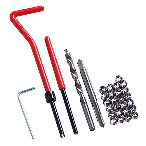 Cabilock 30pcs Repair Kit for Stripped Threads Durable Tool for Automotive Engine Repair and Thread Restoration