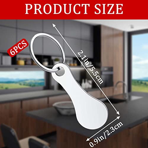 Esteopt 6 portachiavi in metallo per carrello