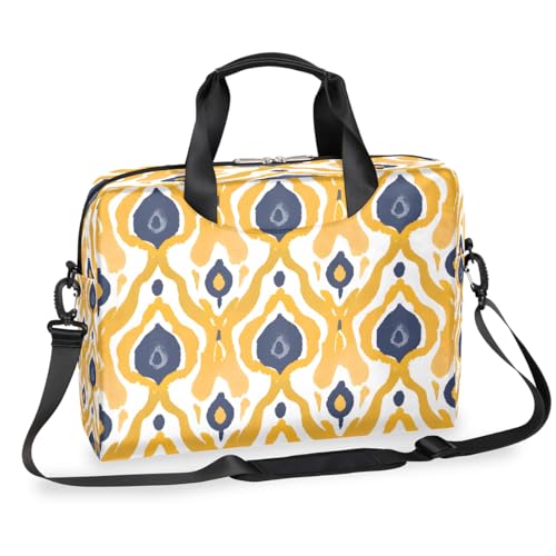 Bolso para portátil geométrico amarillo 15.6 pulg. miniatura 1
