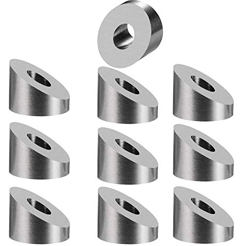 T316 Stainless Steel 1/4" 30 Degree Angle Beveled Washer for 1/8" to 3/16"