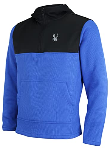 Spyder Men's Racer 1/4 Zip Pullover Hoodie, Old Glory Large