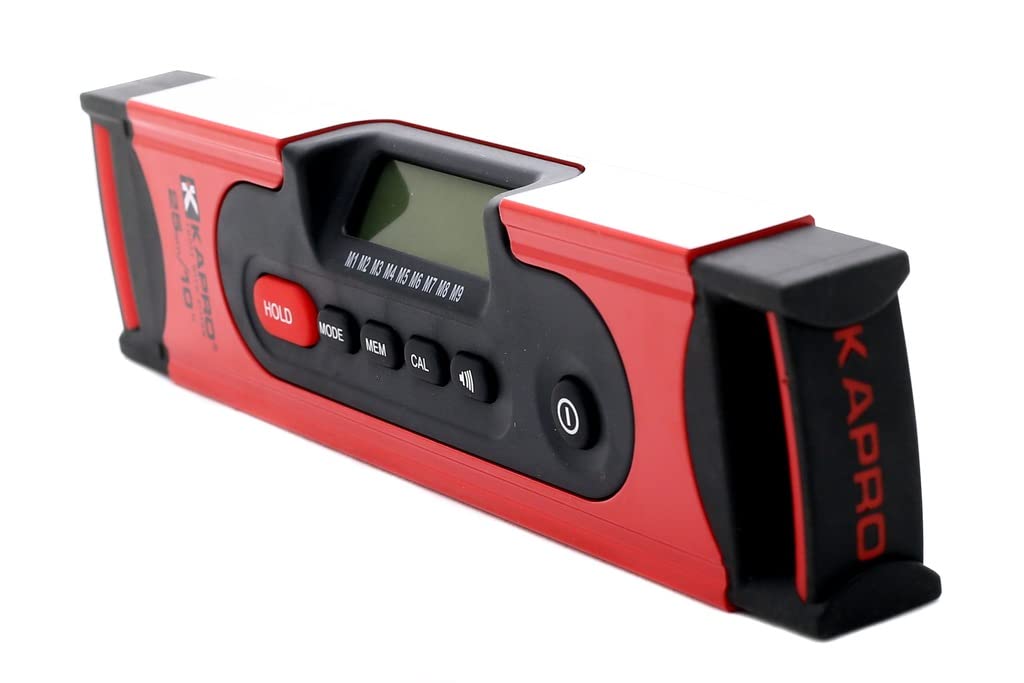 KAPRO 985D25 Digitale Wasserwaage mit Winkel-Messfunktion und LCD-Display mit Hintergrundbeleuchtung - Hohe Messgenauigkeit - 25 cm - Messung in Grad – Prozent - mm/m