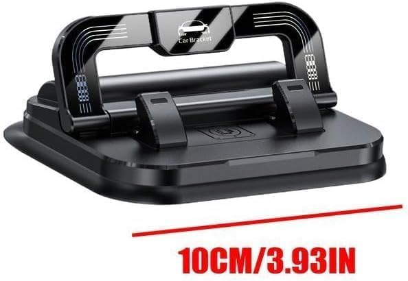 Miniatura 2 de Car Phone Holder 360 Degree Rotation, 2 in 1 Dashboard Stand & Number Plate Cellphone Mount,Suitable for Car Navigation in-Car Dashboard (Black)