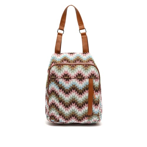 MISAKO Dila mochila antirrobo estampado jacquard Mujer - Dila Multicolor 35x8x26cm