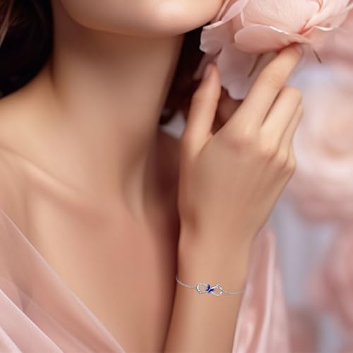 Infinite Butterfly/Hamsa/Compass/Wave/Turtle/Jewish Star of David/Orca Bracelet 925 Sterling Silver Jewelry Birthday Jewelry for Women4