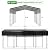 NUGRIART 13 x 20 FT Metal Carport with Heavy Duty Galvanized Steel Roof & Metal Frame, Metal Car Garage, Sturdy Canopy Shelter for Car, Truck, Pickup, SUV, Tractor, and Boat