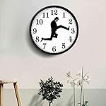 Silent Mute Clock Ministry of Silly Walks Clock Glass Wall Round Clock für Hotel Living Room Decor – Bild 3
