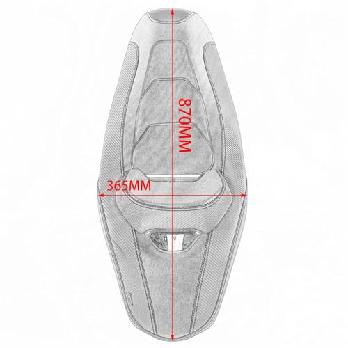 Housse de siège de passager avant arrière moto rouge confort NMAX155