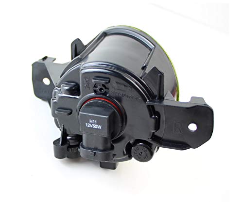 image for iJDMTOY Pair of Selective Yellow Lens Halogen Fog Lamps Compatible wit