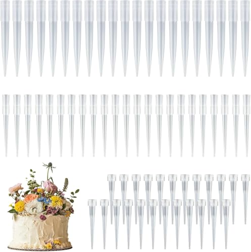 Flor Contenedor de Agua, 210 Piezas Tubos Ensayo Plastico, Transparente Probetas Plastico de Flores, para Arreglos Florales, Decoración de Tartas