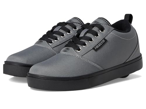 Heelys Pro 20 (Little Big Kid) Wheeled Heel Shoe, Gray/Black, 5 US Unisex