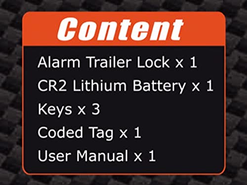 Alarmed Stainless Steel Trailer Coupler Hitch Lock Loud Alarms 120Db Alarm Travel Camp Ground Camping Horse Shows Boat Marina Dump Trailers Storage Rv Park Locking Cargo Curt Demco Atwood Stop Thieves #TOP7