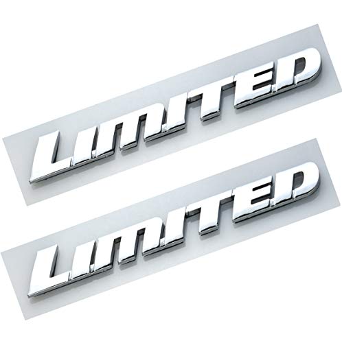 2 NEW (PAIR) 2007-2013 LIMITED PILLAR ROOF SIDE EMBLEMS COMPATIBLE WITH TUNDRA (Chrome)