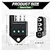 ZIMISI 4 Pin Trailer Plug Tester Connector, 4-Way Straight Trailer Light Wiring Tester with LED Indicators, Universal Car Accessories for Brake, Turn & Tail Lights Trouble Shooter (2PCS)