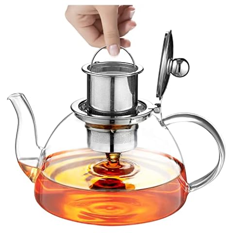 Tetera de cristal con filtro de 1300 ml Cover