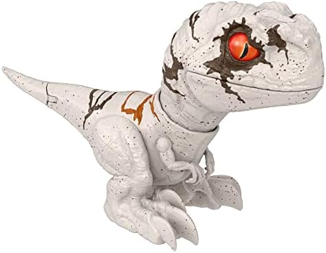 Jurassic World Dominion Uncaged Rowdy Roars Atrociraptor Dinosaur Action Figure, Toy Gift with Interactive Motion and Sound Touch Response