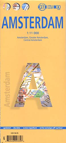 Laminated Amsterdam Map by Borch (English Edition)