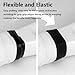 spintenis Tennis Racket Grip Band Rubber Ring Racket Grip Bands-Silicone Band Soft Non-Slip Racket Handle Rubber Ring 5PCS Black