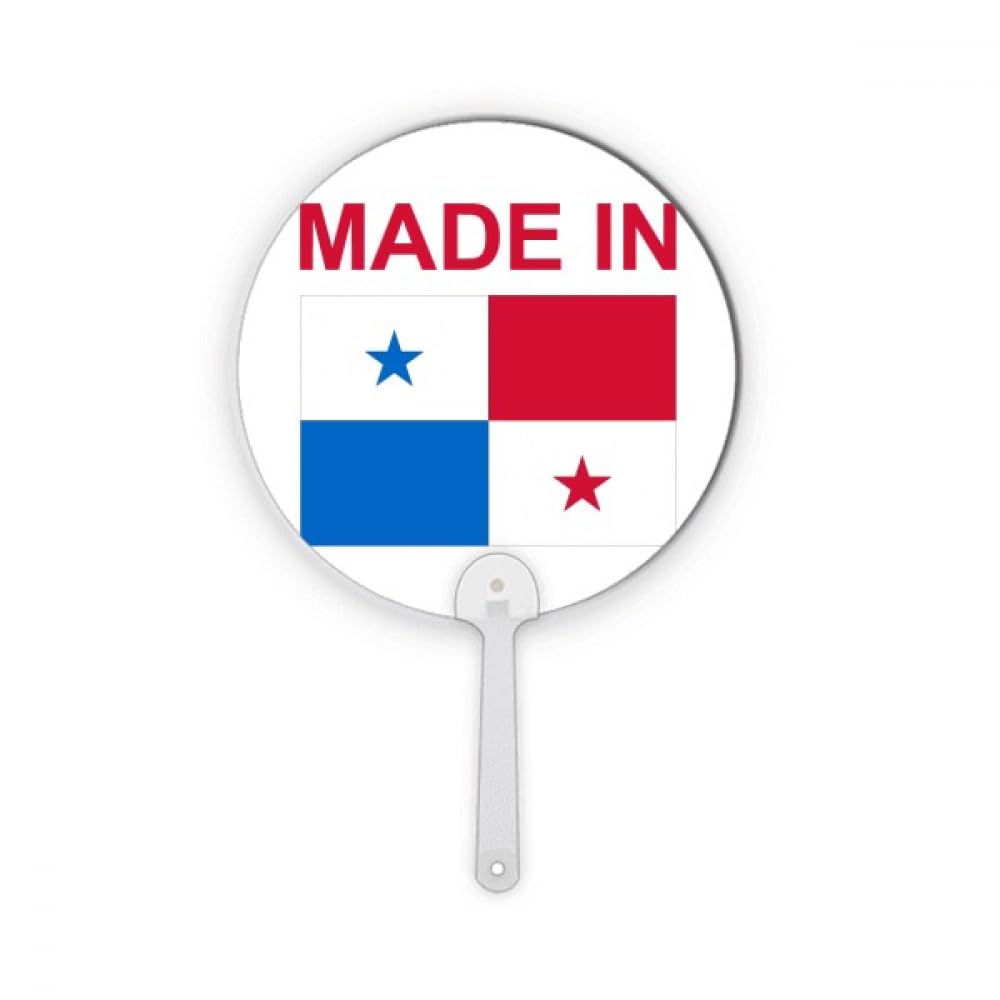 Éventail rond en plastique Panama Country Love pour rafraîchir sans casser l'accessoire