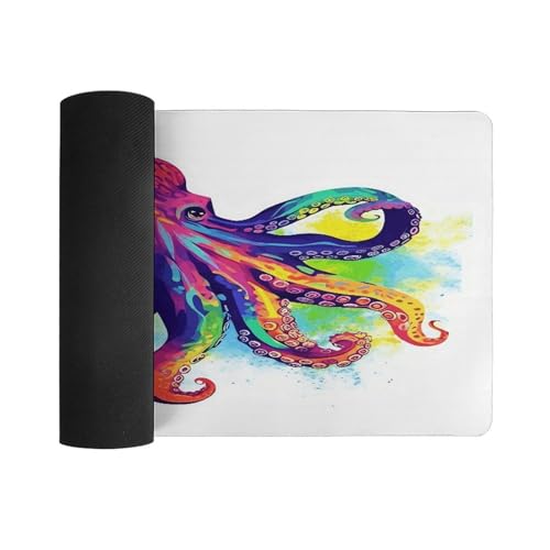 Colorful Octopus Desk Pad con Base Antideslizante Grande miniatura 3