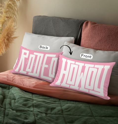 uinwk Western Pillow Covers 18x18, Howdy Pillow Cover, This Ain't My First Rodeo Pillow Cover, Farmhouse, Southwestern, Ranch (Pink) by uinwk - Image 3
