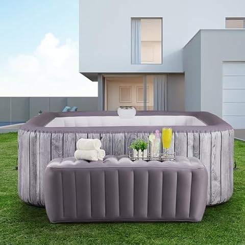 RELXTIME Inflatable Hot Tub Surround Bench Cover