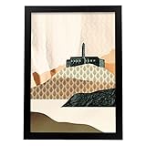 Nacnic Abstrakt Pop Art Poster Alcatraz Moderne 