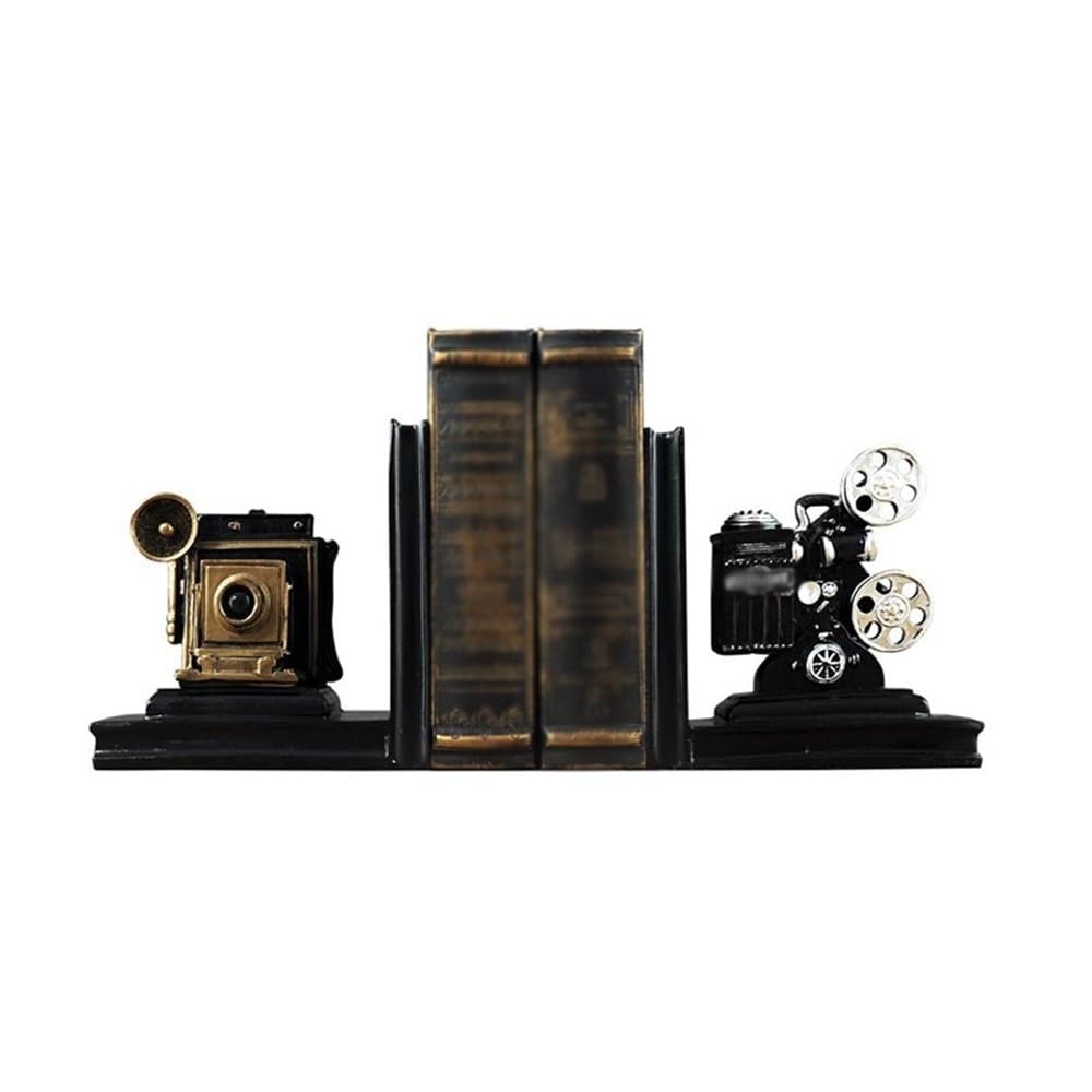 Vintage Bookends, Book Ends, Film Projector Ornament, Stoppers for Music Lovers Bookends