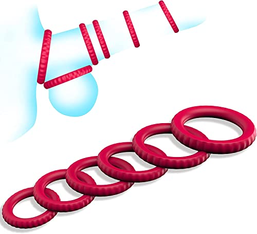 Kit 6 Anéis Penianos Estimuladores Prolonga Ereção