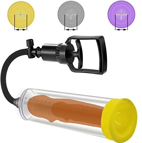 Vacuum Penis Pump,Penispumps for Men Enlargement Pump Manual Penis Enlarger for Male Erection & Enhancement, Sex Toys for Men,Penis Massage & Stimulation Device with Male Stroker