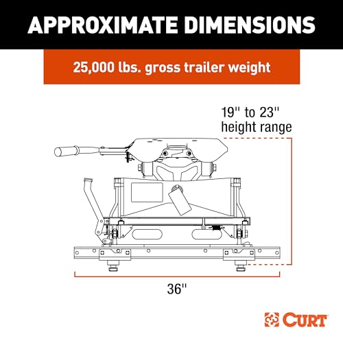 CURT A25 Sliding 5th Wheel Hitch