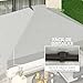 Imagen de Outsunny Toldo de Pérgola de Recambio 3x3 m Techo de Repuesto para Carpa Plegable de Jardín de Tela Oxford 210D con 8 Orificios de Drenaje y Doble Ventilación Protección UV 50+ Solo TOLDO Blanco