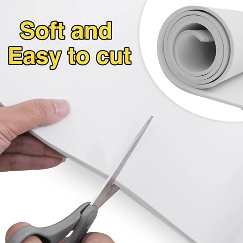 Image of 2-Pack White Eva Foam Cosplay Sheets roll, Premium eva Craft Foam 3mm Thick, 13.9 inch x 59 inch, High Density 86kg /m3 for Cosplay Costume, Crafts, DIY Projects by MEARCOOH