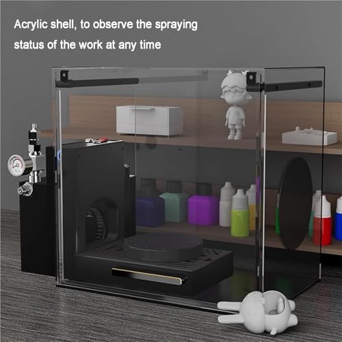 Cabine de pulvérisation aérographe portable pour peindre proprement sur table sans odeur - 4