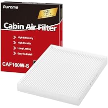 Puroma Cabin Air Filter, Compatible with CF12160, CAF1948P, Hyundai Kona 18-23, Tucson 16-21, Veloster 19-21, Venue 20-24, KIA Seltos 21-24, Soul 20-24, Sportage 17-22