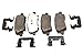 GM Genuine Parts 171-1158 Rear Disc Brake Pad Set