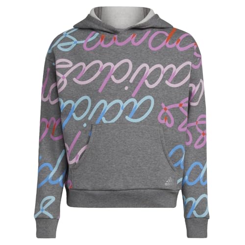 Sweat à capuche fille imprimé intégral en polaire douce - Style sport moderne