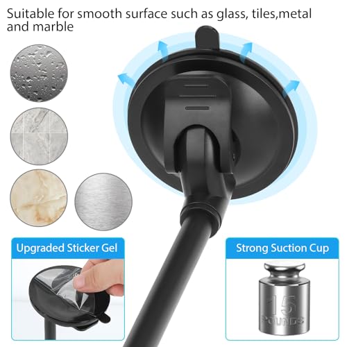 Image of UYODM 2Pack Suction Cup Mount Holder Compatible with Blink 4 (4th Gen) /Blink XT3 /Blink XT2 /XT,Blink Mini,9inch Flexible Long Gooseneck Arm,Attach Your Blink Camera Wherever You Like