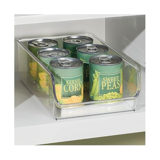 InterDesign iDesign Pantry Bin for Kitchen or Cabinet Storage - Set of 4 - Clear