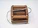 Wood Slat Vanda Orchid Basket. Cedar. 6 Inch.