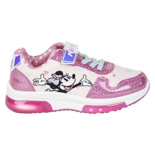 CERDÁ Life'S Little Moments | Deportiva Minnie para Niños con Suela de PVC y Luces LED   Deportivas Minnie Diseño Divertido Moderno, Resistentes y Antideslizantes